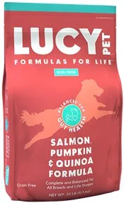 25lb Lucy Pet Salmon, Pumpkin & Quinoa for Dogs - Items on Sales Now